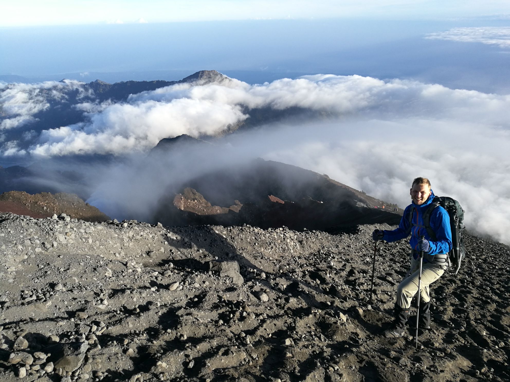 sestup z rinjani
